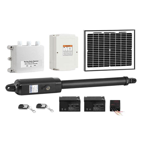 Single Swing Gate Opener 600Kg 10W Solar Panel