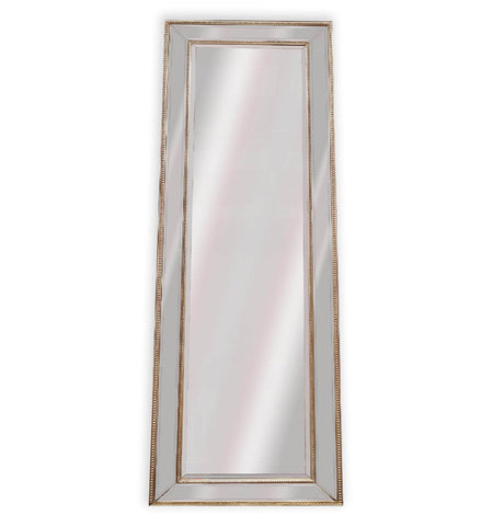 Medium Gold Beaded Framed Mirror - 70Cm X 170Cm