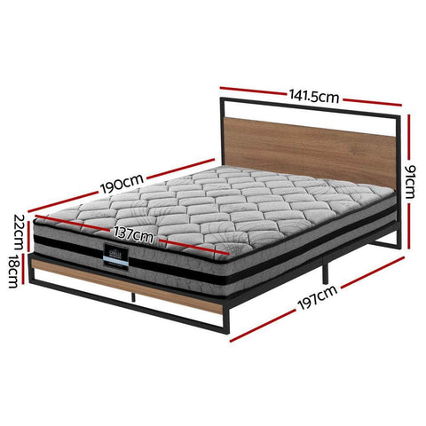 Metal Bed Frame Beds Platform with Mattress