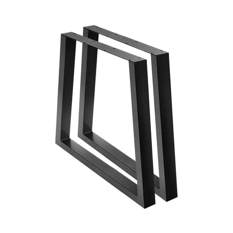 Metal Table Legs Diy Trapezoid 65X90Cm Set Of 2