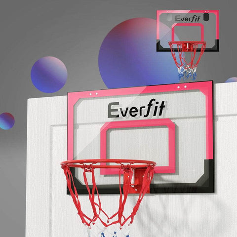 Mini Hoop Madness Wall-Mounted Red/White Sports Excitement