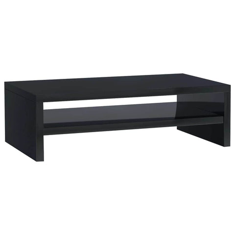 Monitor Stand High Gloss Black Chipboard