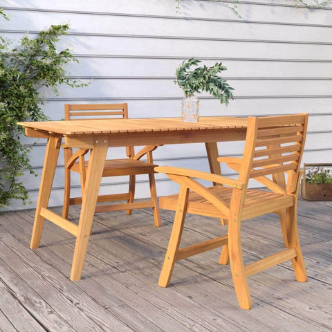 Natural Elegance 2/3-Piece Solid Wood Acacia Garden Chairs