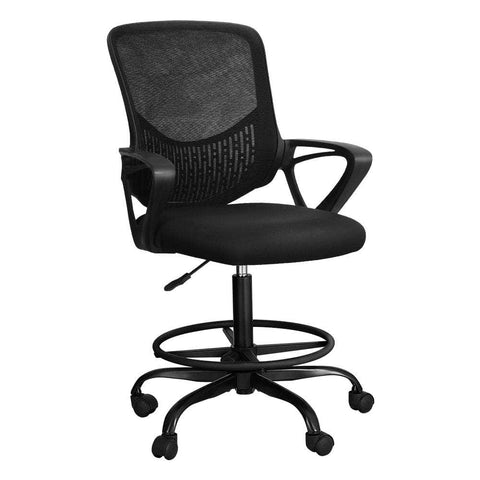 Office Chair Stool Computer Standing Desk Mesh Chairs Black
