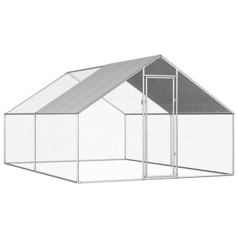 Outdoor Chicken Cage Galvanised Steel 'M