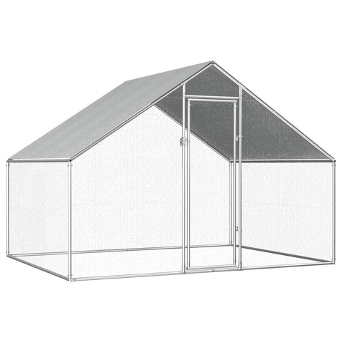 Outdoor Chicken Cage Galvanised Steel 'S