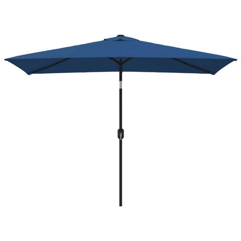 Outdoor Parasol with Metal Pole Azure