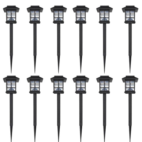 Outdoor Solar Lamp LED Light Set 12 pcs with Spike