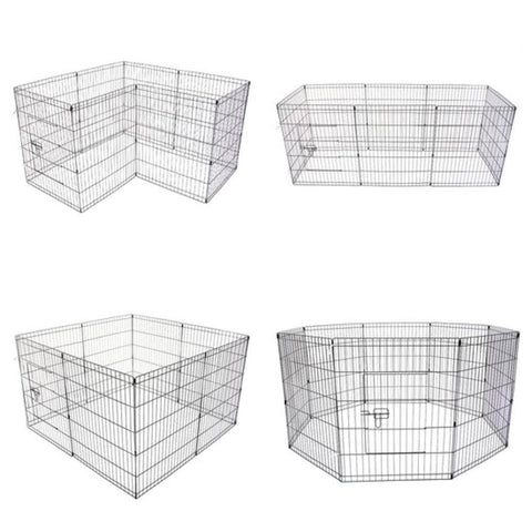 Pet Playpen Foldable Dog Cage 8 Panel 36In