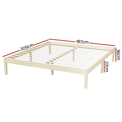 Pine Platform Series Double/Queen/single Size Wooden Bed Frame