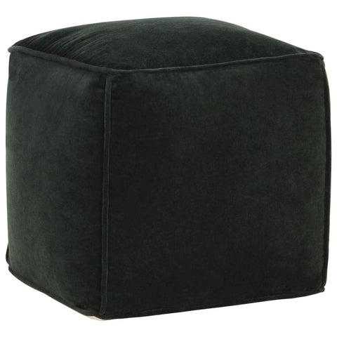 Pouffe Cotton Velvet  Forest Green
