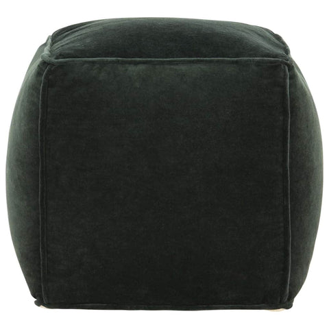 Pouffe Cotton Velvet  Forest Green
