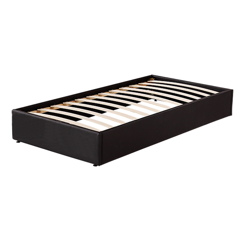 Pu Leather Single Bed Ensemble Frame