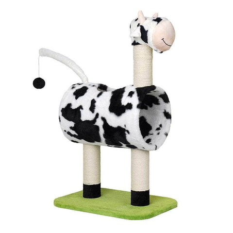 Purrfect Haven: 86cm Brand New Cow Cat Tree Scratching Post