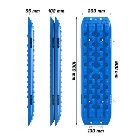 Recovery Tracks Boards Sand Truck Mud 4Wd 4X4 Gen3.0 Black/ Tyre Tire Deflator