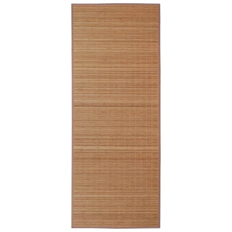 Rectangular Brown Baboo Rug  L
