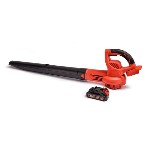 21V Cordless Leaf Blower With Lithium Battery And Charger Kit (Red And Black)