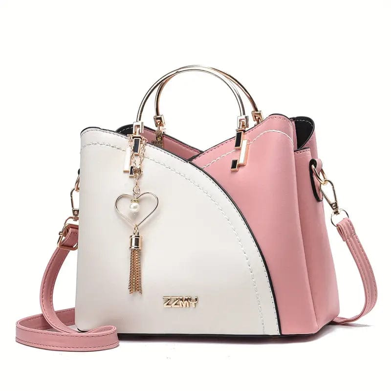Satchel Bag with Metal Tassel Accent for Fashionable Women