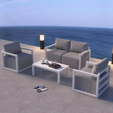Serenity Outdoor Lounge Set – White