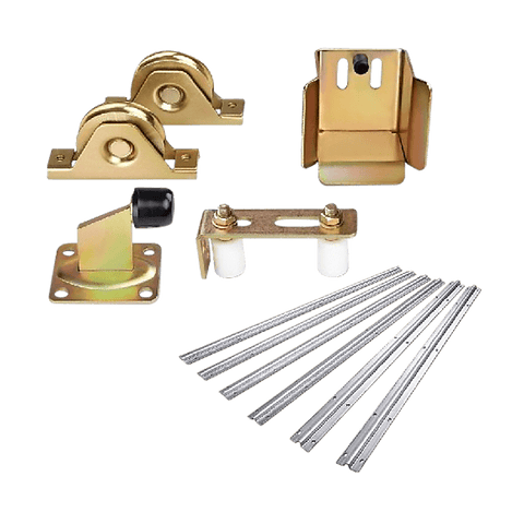 Sliding Gate Hardware Accessories Kit - 6M Track, Wheels