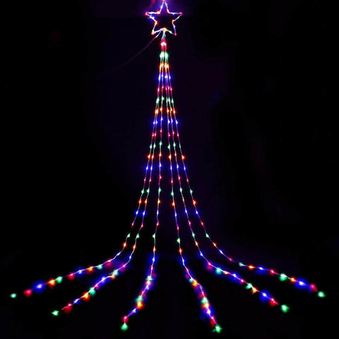 Solar Enchantment 5M Christmas String Lights with 320 LED Fairy Curtain
