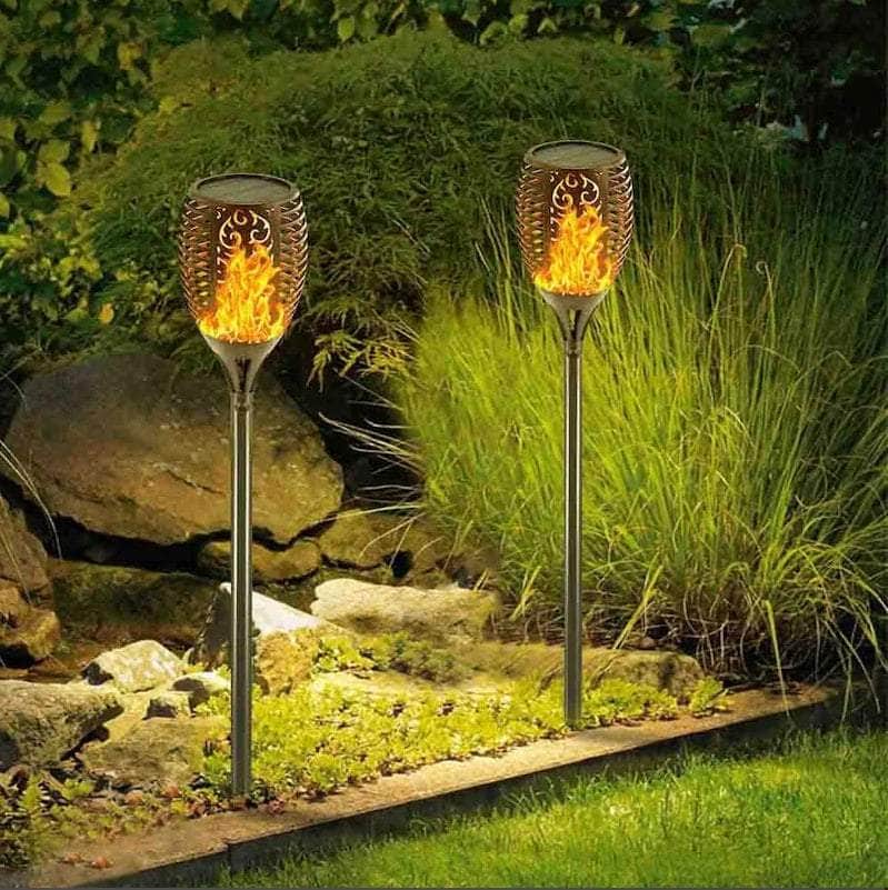 Solar Outdoor Lights Decorative Torch Light Garden Path Decoration LED Camping Ornaments