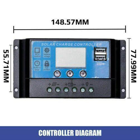 Solar Panel Monocryitsalline With Controller 18V 200W. Corrosion-Resistant Aluminium