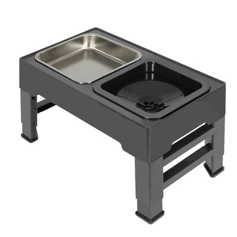 Stainless Steel Elevated Dog Bowl: Non-Slip and Stylish