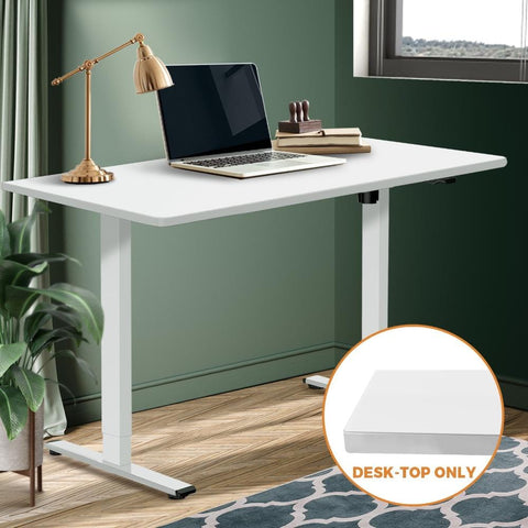 Transform Your Office Space with a Stylish White Standing Desk Table Top (120cm)