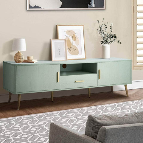 TV Cabinet Entertainment Unit Stand 160cm Green