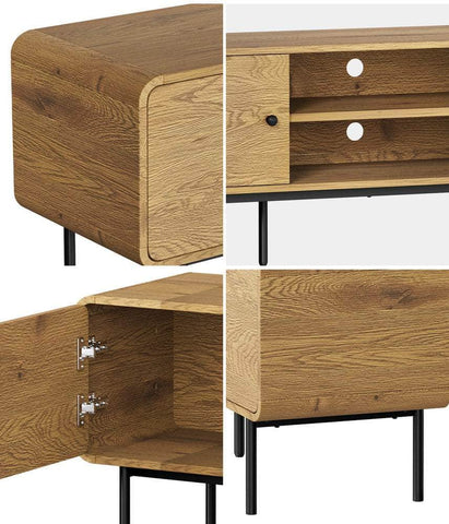 TV Cabinet Entertainment Unit Stand 180cm Oak