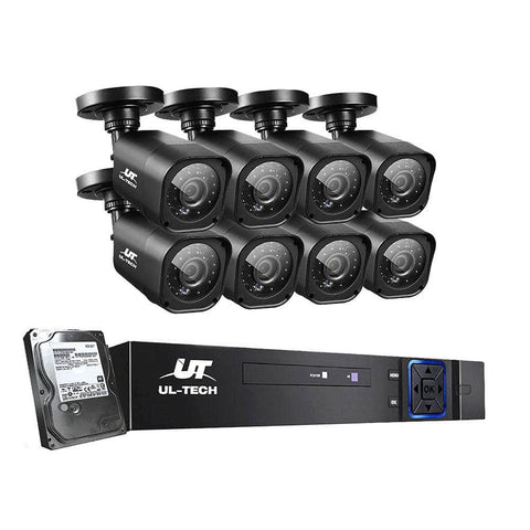8Ch Dvr 8 Cameras Complete Hd Surveillance Package