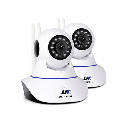 1080P Wireless Ip Cameras Security Wifi Cam White