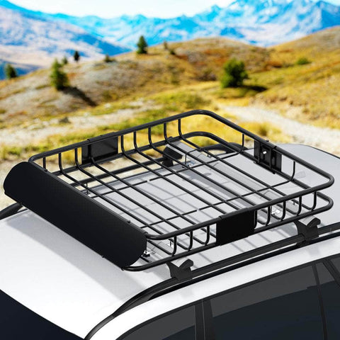 Universal Car Roof Rack Basket Luggage Carrier Steel Vehicle Cargo