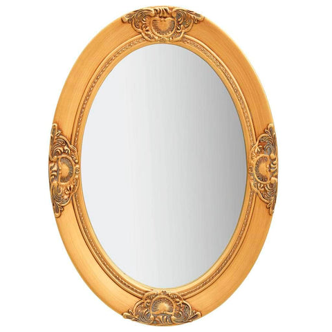 Wall Mirror Baroque Style Gold