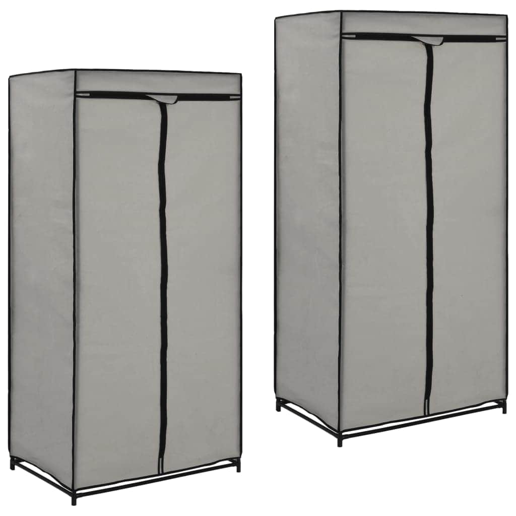 Wardrobes 2 pcs Grey