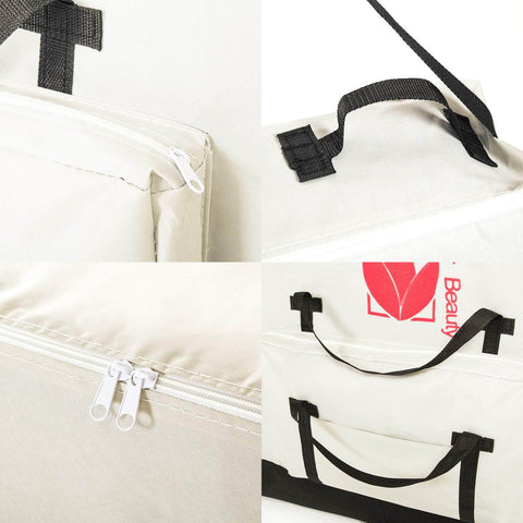 Massage Table Bed Portable Delux Wheeled Carry Bag 70Cm White