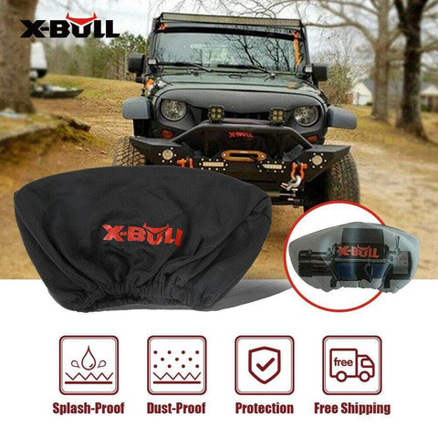 Winch Cover Waterproof fits 8000-17000LBS Winch Dust Cover Soft 4X4