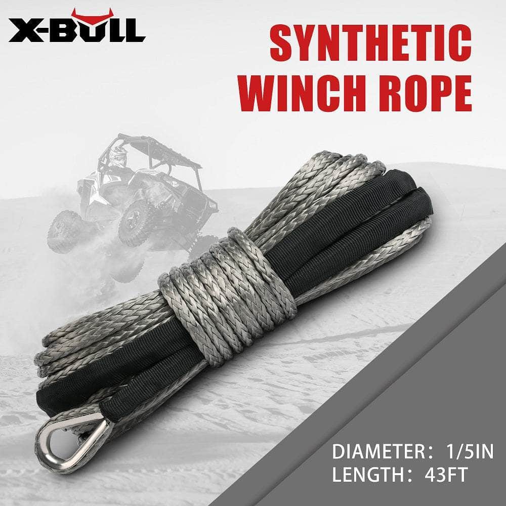 Winch Rope 5.5mm x 13m Dyneema Synthetic Rope Tow Recovery Offroad 4wd4x4