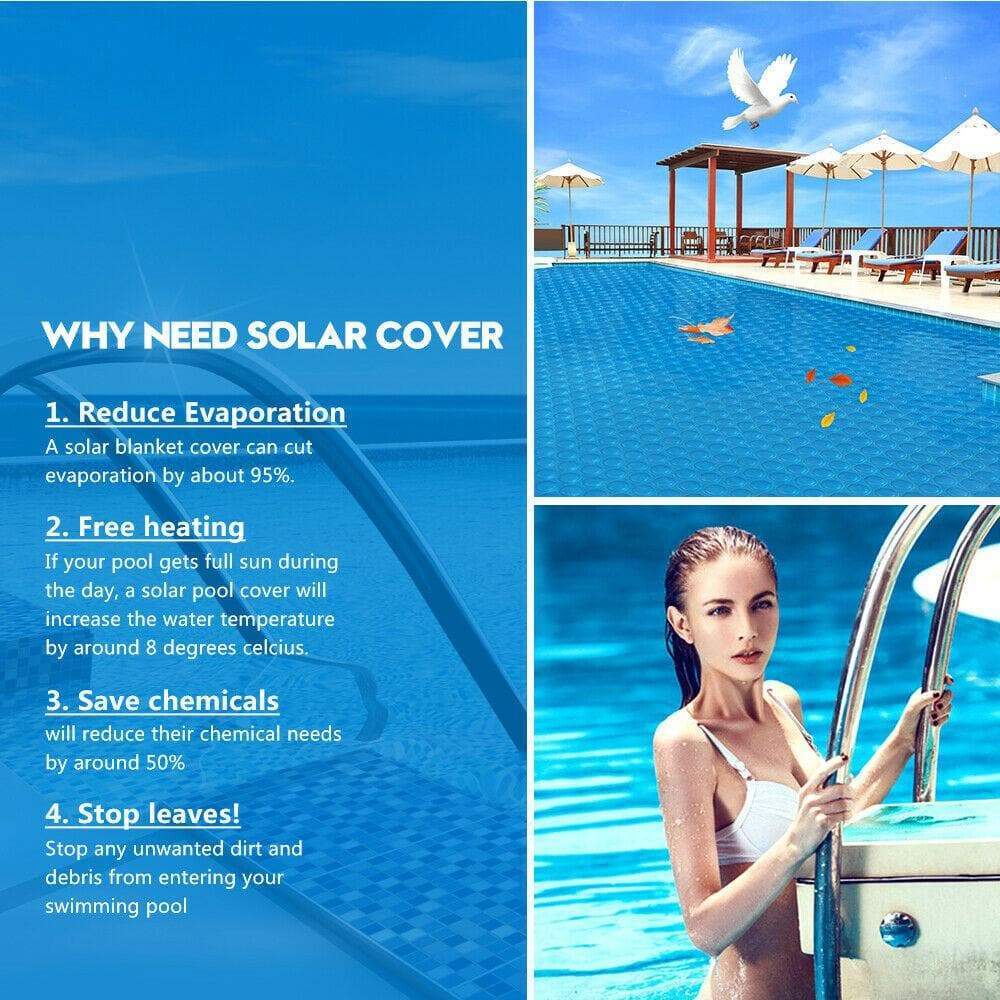 outdoor living 10X4.7M Solar Swimming Pool Cover Outdoor Blanket