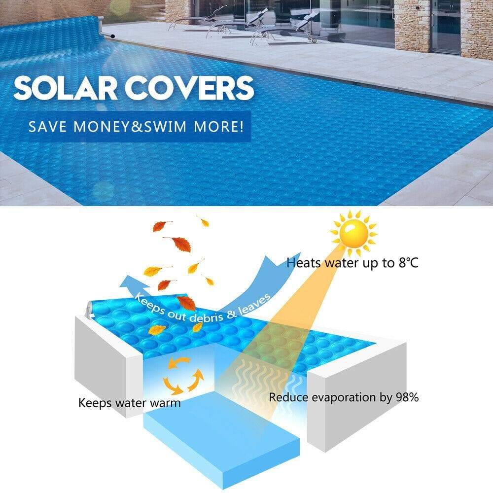 outdoor living 10X4.7M Solar Swimming Pool Cover Outdoor Blanket