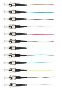 12 Pack Rainbow OM3 Multimode Pigtails