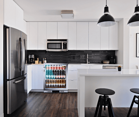 120L Single Door Stainless Steel Commercial Under Counter Bar Wine Fridge 1-Door