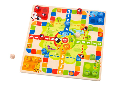 toys for infant 2 In 1 Wooden Board Game - Ludo Game, Snakes And Ladders