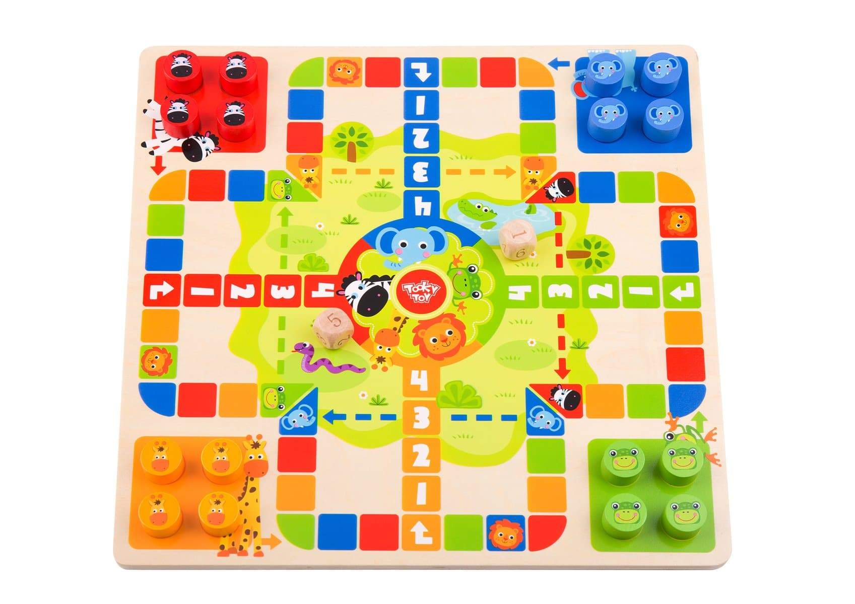 toys for infant 2 In 1 Wooden Board Game - Ludo Game, Snakes And Ladders