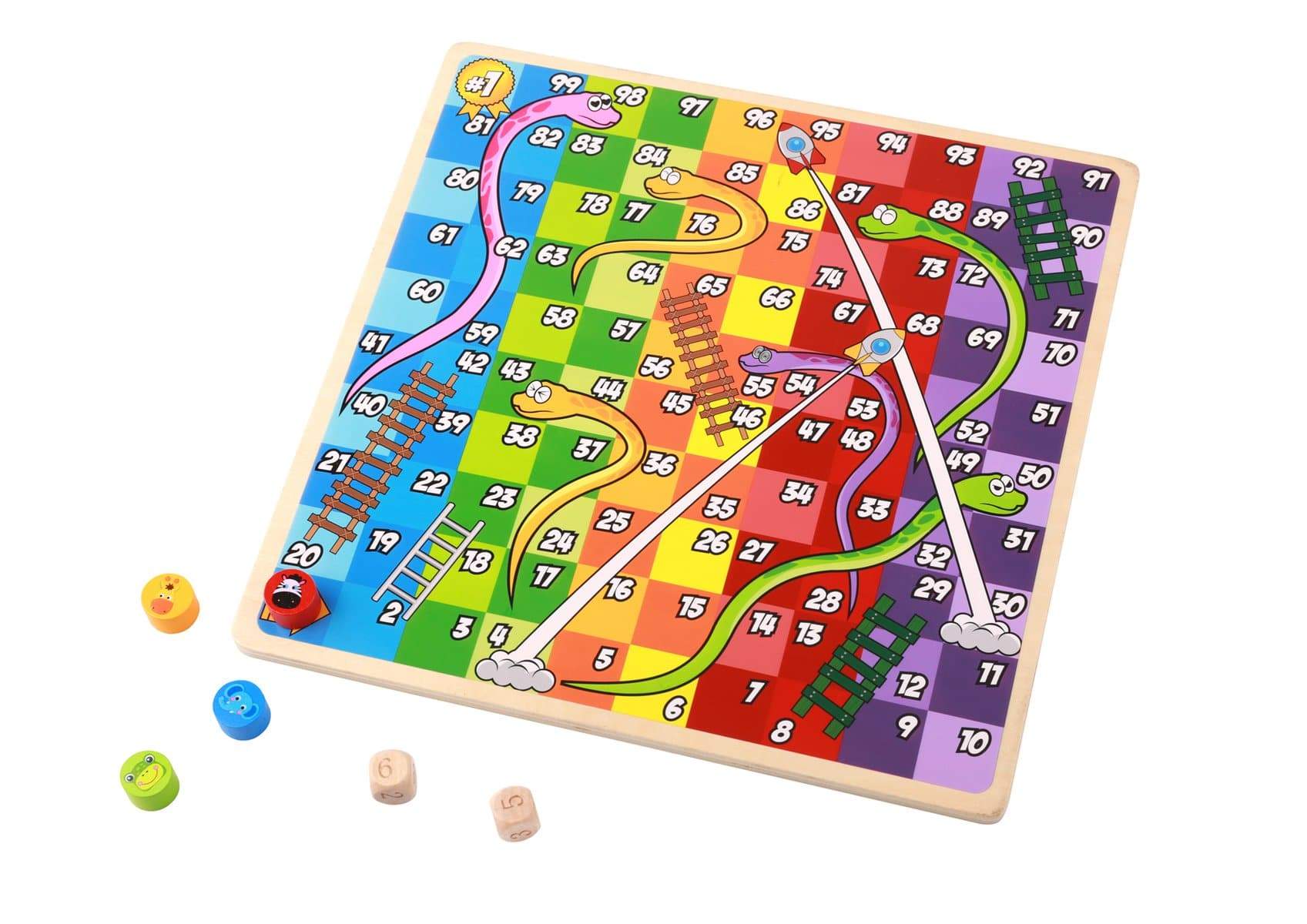 toys for infant 2 In 1 Wooden Board Game - Ludo Game, Snakes And Ladders