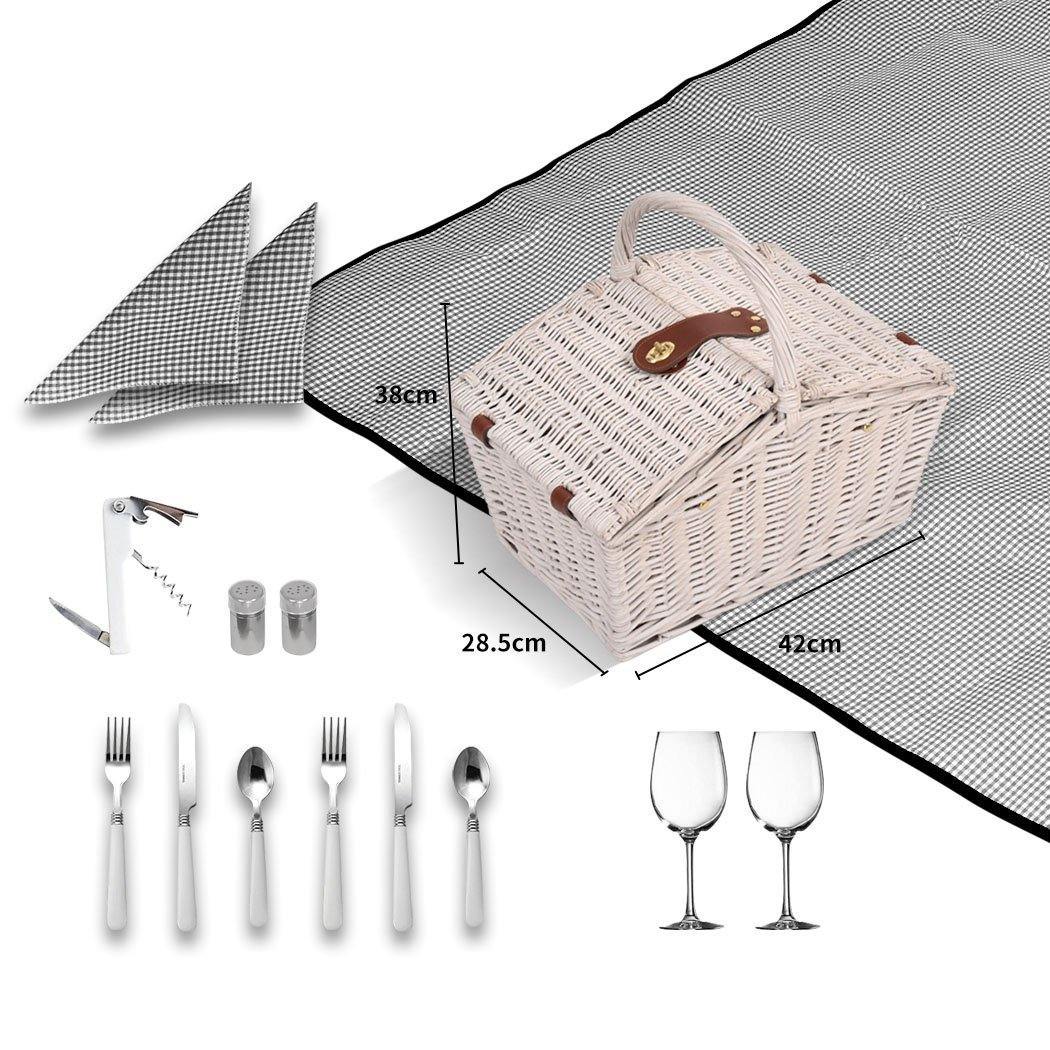 camping / hiking 2 Person Picnic Deluxe Baskets Set