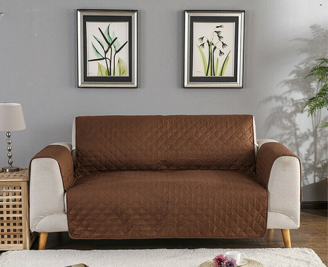 home & garden 2 Seater Slipcovers Brown/Beige
