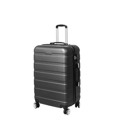 28" Luggage Suitcase Trolley Travel Packing Lock Hard Shell Dark Grey
