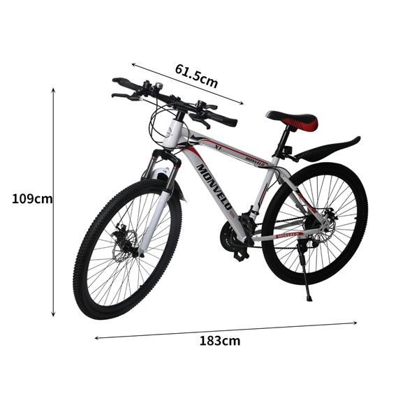 bicycle accessories 29'' Mountain Bicycle White Racing Bike